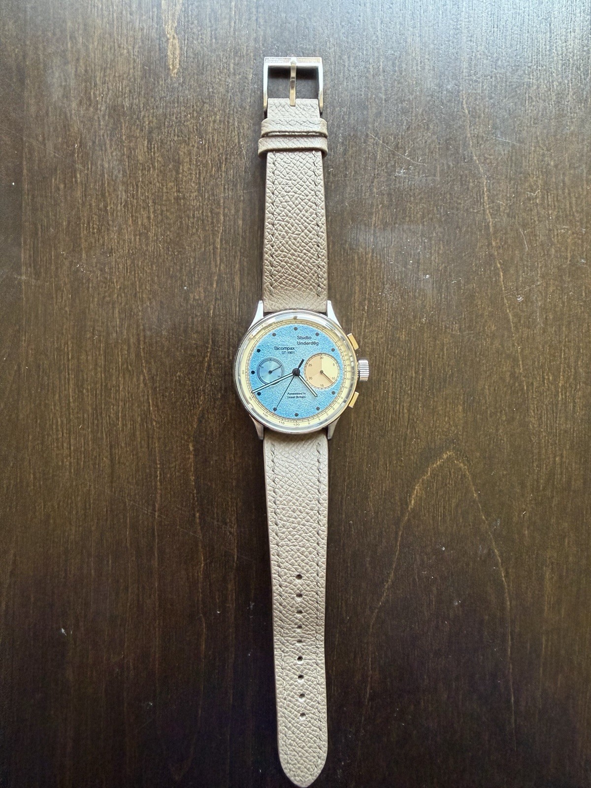 Studio Underd0g Desert Sky Manual Chronograph 38mm – Excellent w/ Box and Papers