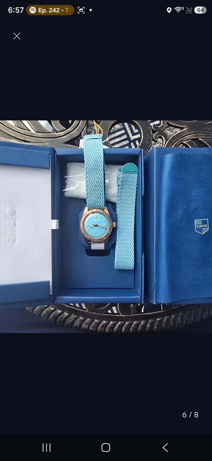 Oris Divers Sixty-Five “Cotton Candy” Sky Blue 01 733 7771 3155-07 3 19 02BRS