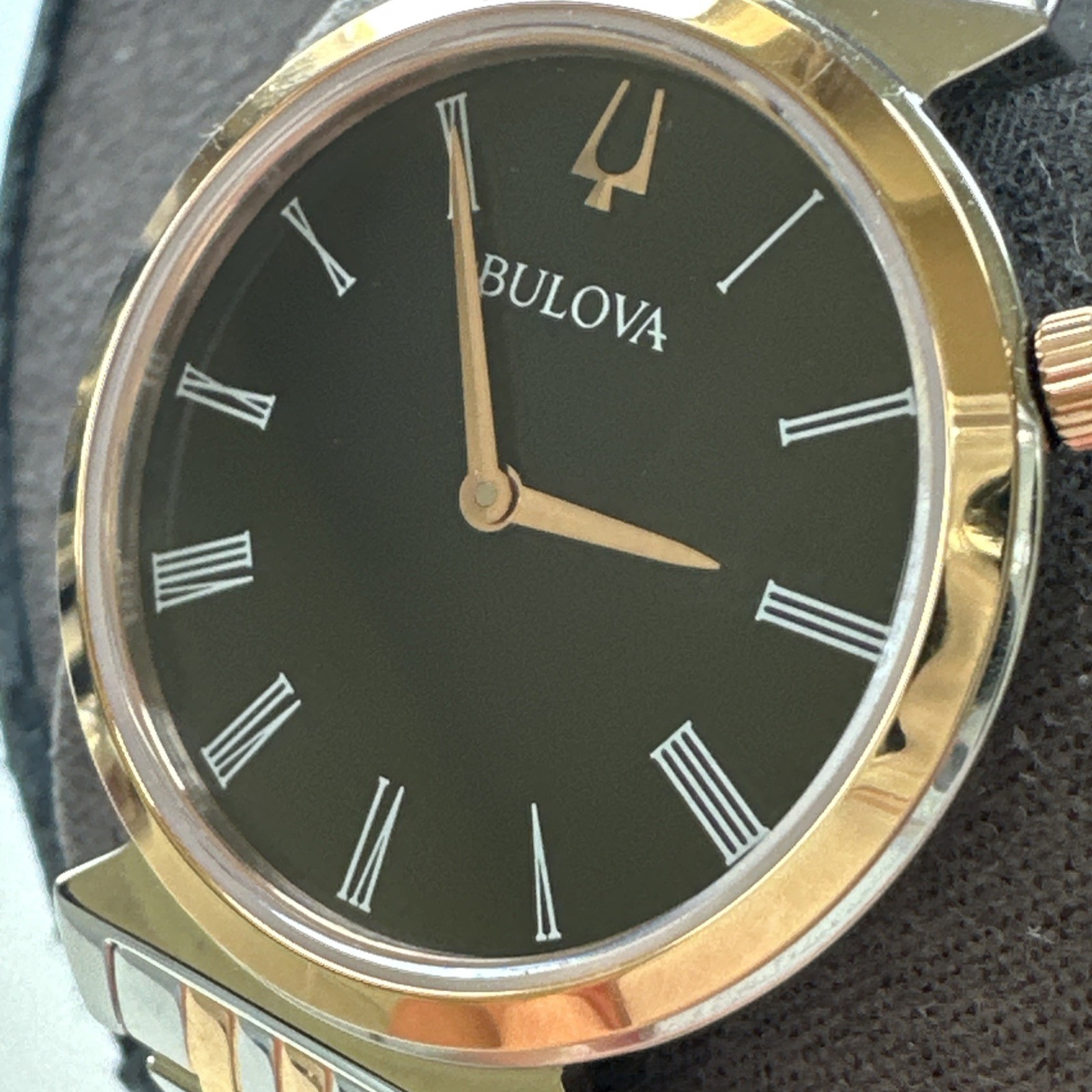 Bulova Regatta Women’s Quartz Silver Rose Gold Watch 30MM 98L265