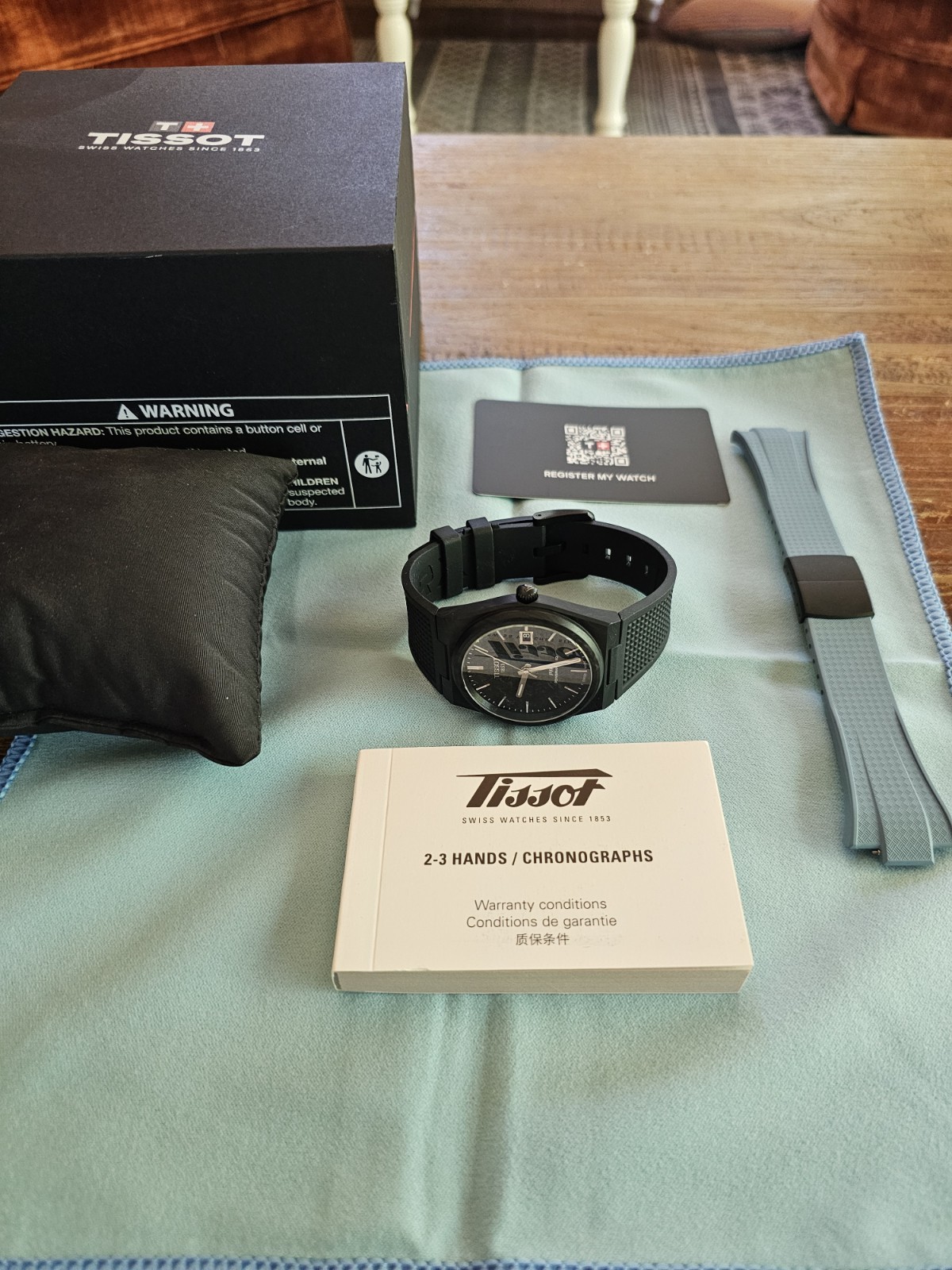 2025 Tissot PRX Powermatic 80 Carbon Fiber Black Auto Date 40mm 100m Box