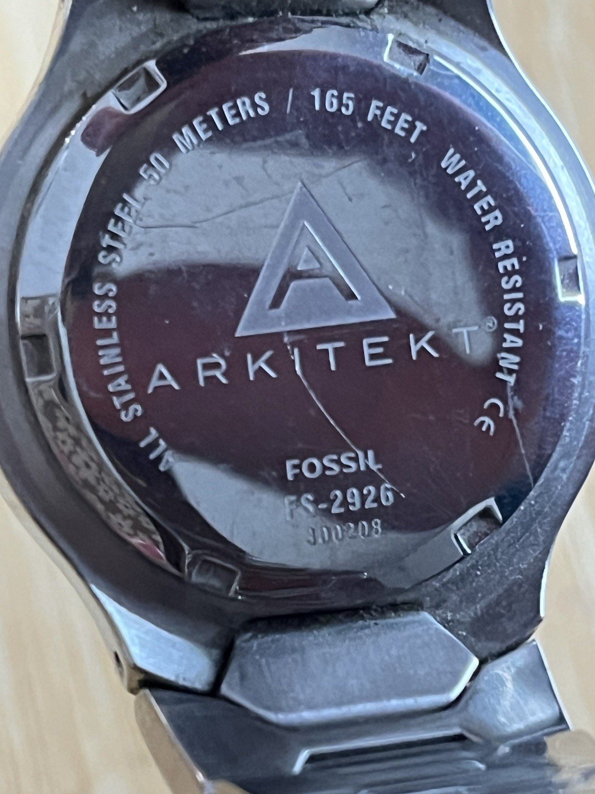 Fossil Arkitekt FS-2696 Analog Quartz Stainless Steel Watch Mens (7” length)