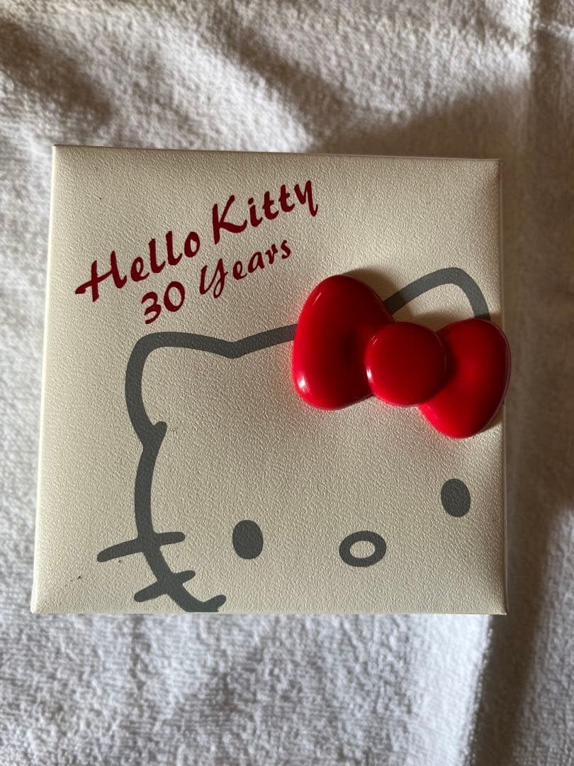 Hello Kitty 30 Year Anniversary Watch White Leather Band