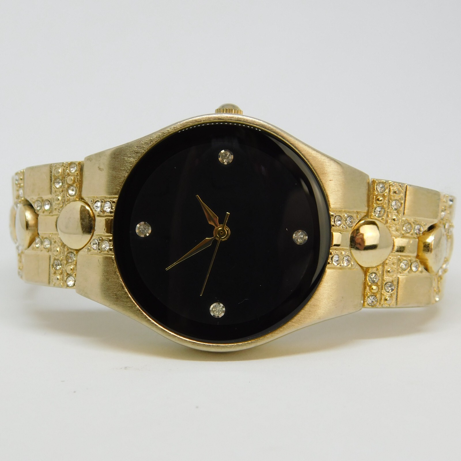 allude FMDAL399 Gold Tone Quartz Analog Women’s Watch Sz. 5 1/2″ New Battery