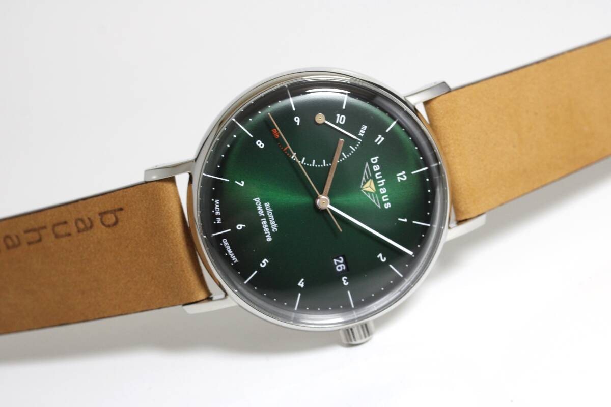 [B1Y] Bauhaus Power Reserve Automatic Watch Rula 41mm 2160 4AT Germany [t9n]