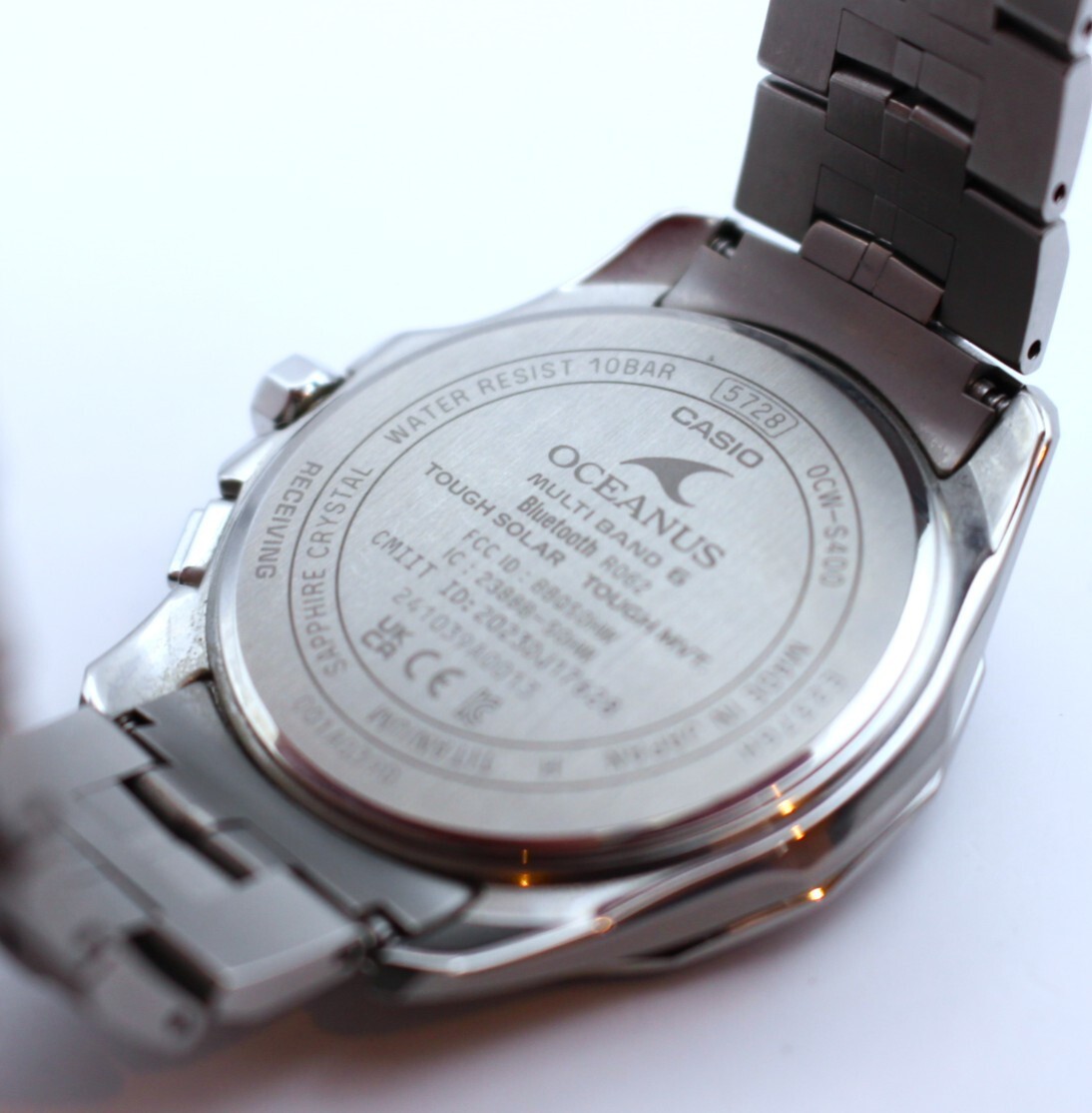 Watch CASIO (Casio) OCW S400 OCEANUS BL Dial Men s Solar Working Model VRW 1736