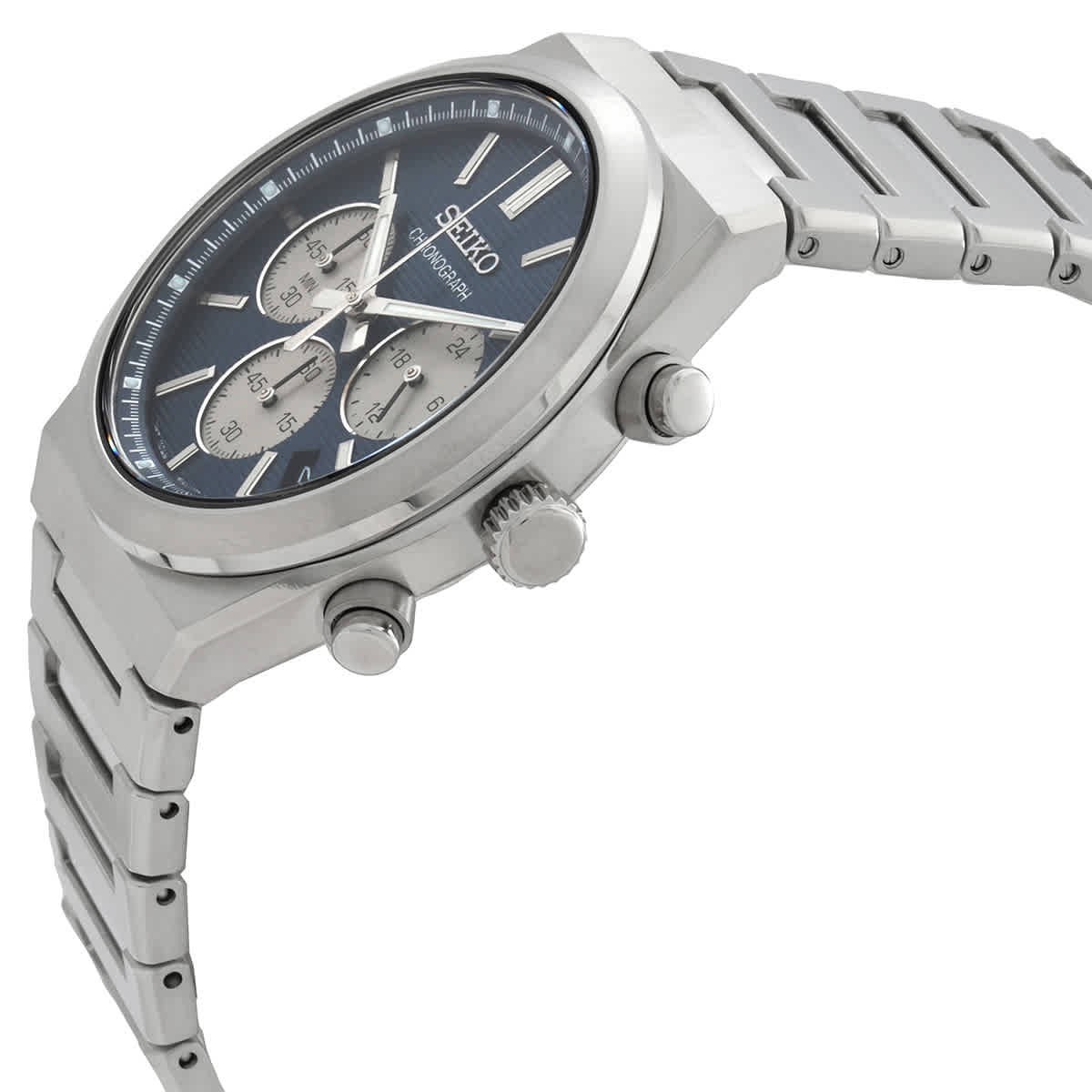 Seiko Sport Chronograph Quartz Blue Dial Men’s Watch SSB453P1