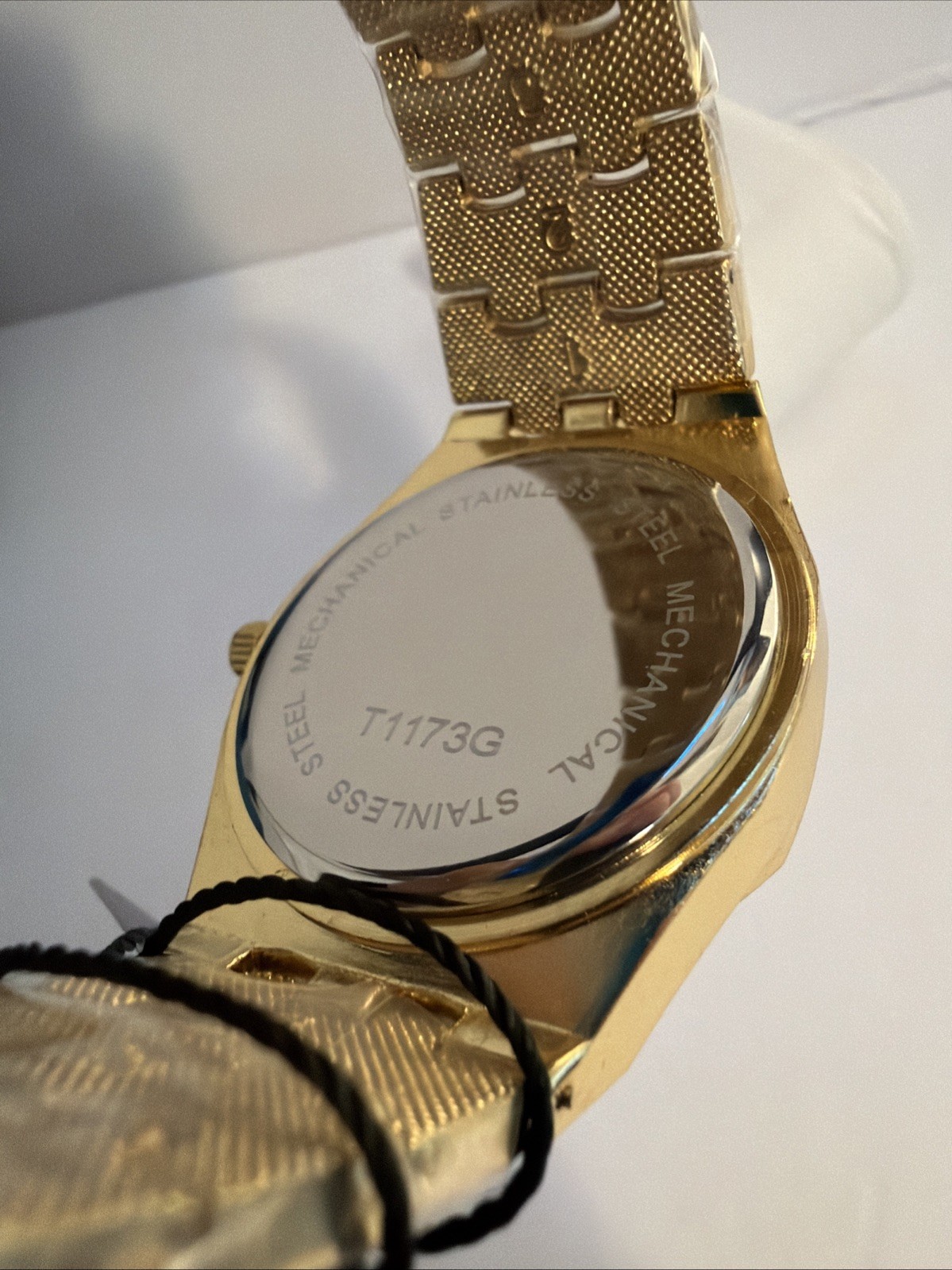 BIBI Men’s Luxury Gold/Silver Diamond Pattern Iced Out Watch Brand New w/ Box