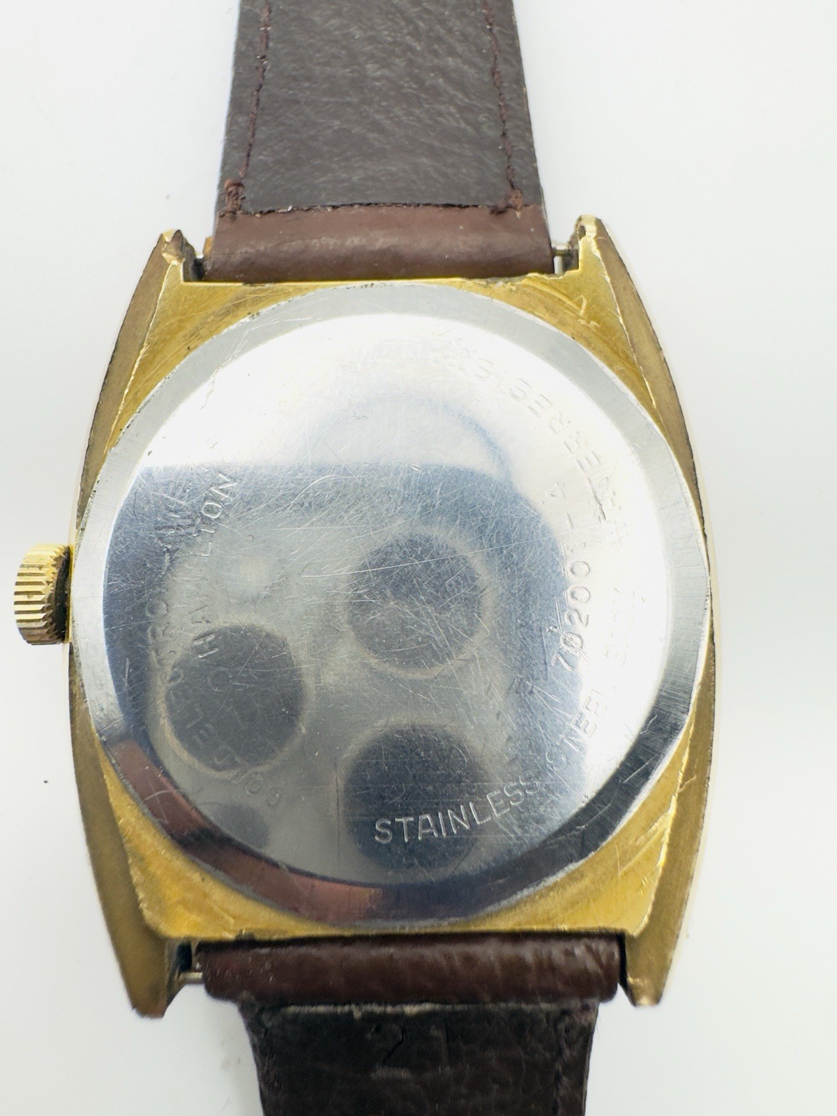 Vintage Hamilton Electronic Day Date Men’s Watch Gold Tone 38.9mm Running