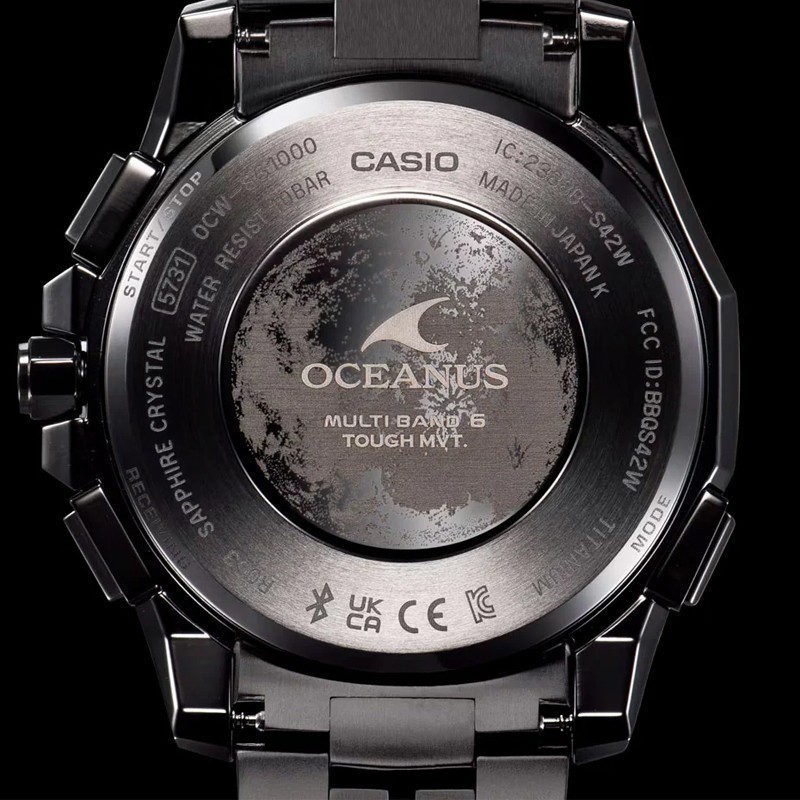 Casio Oceanus Manta 43mm Black Dial Men’s Watch OCWSG1000CN-1A