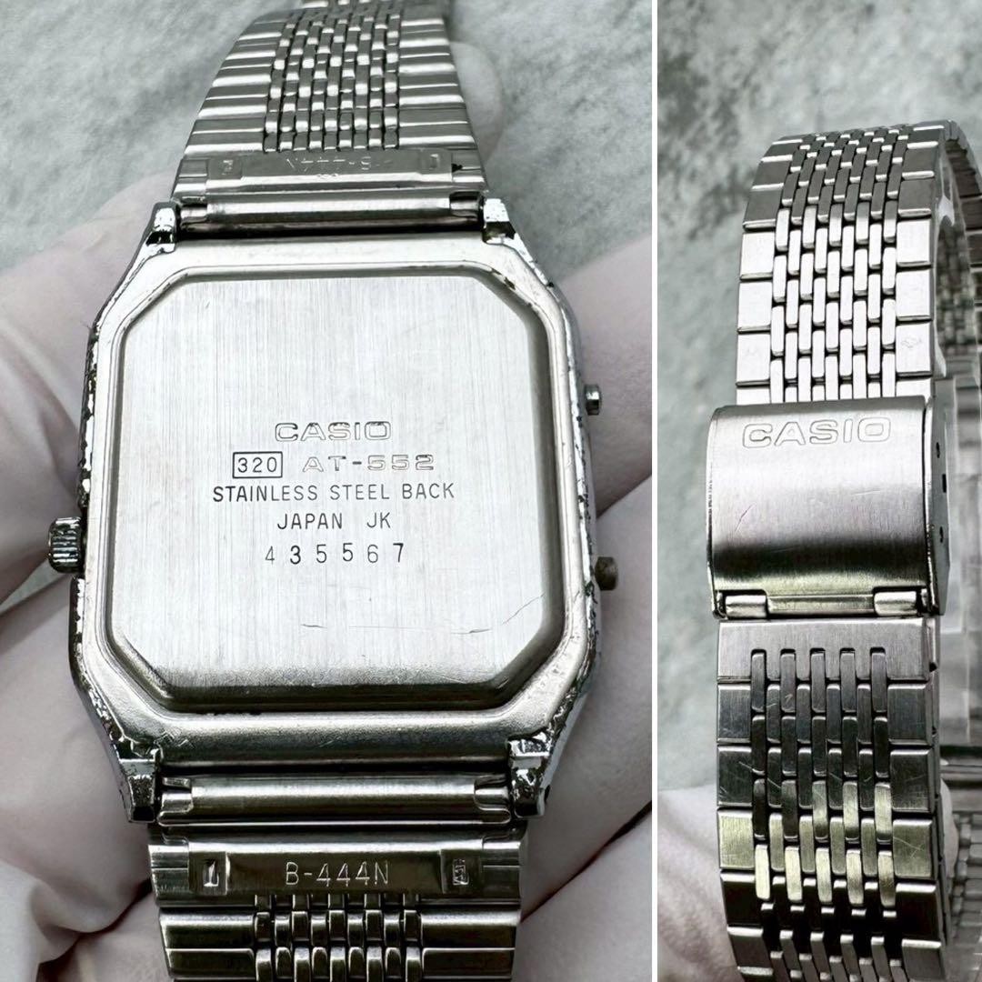 CASIO 31.9mm Used Watch Quartz Silver Dial Men’s Analog Vintage