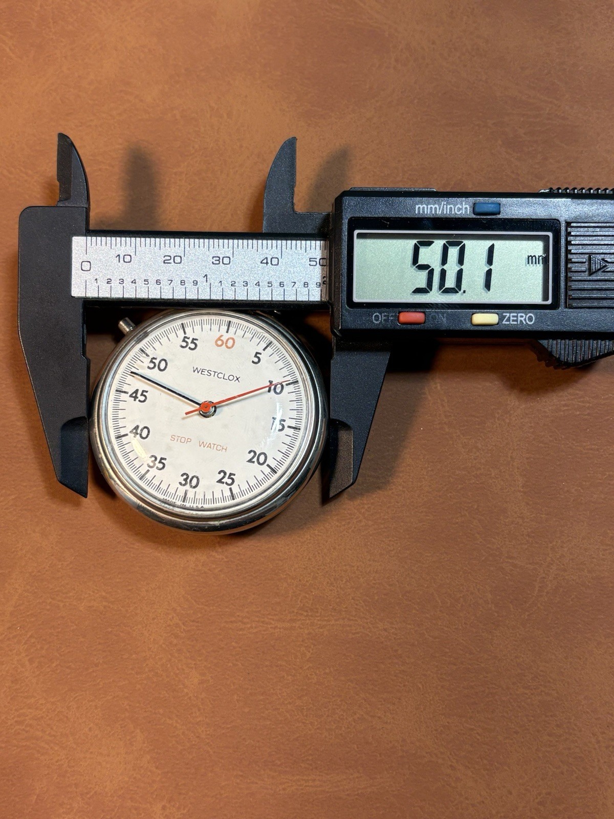 Vintage Westclox Mechanical Wind Up Stop Watch,Made Is USA,50mm,Runs