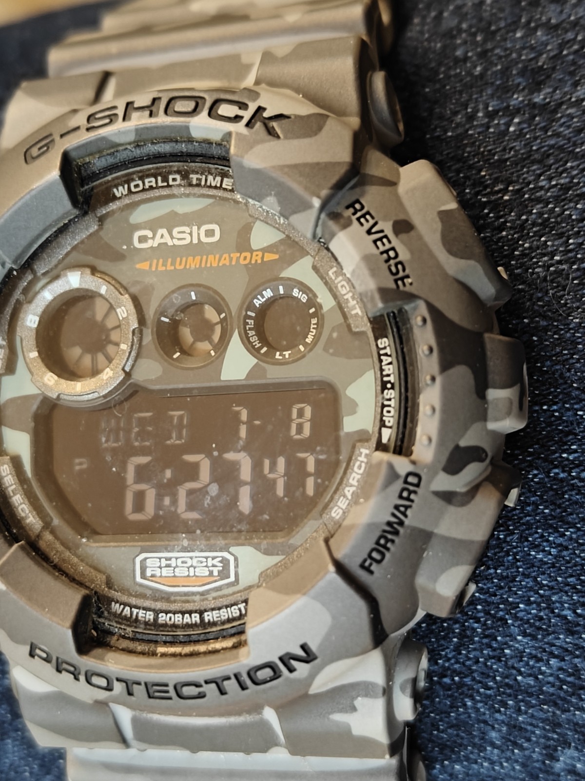 CASIO G-SHOCK MEN’S 51mm CAMO SERIES WATCH GD-120CM (3427)