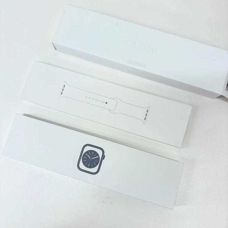 Item One Only Apple Watch Series 8 (GPS Model) 45mm Silver Aluminum Case with Wh