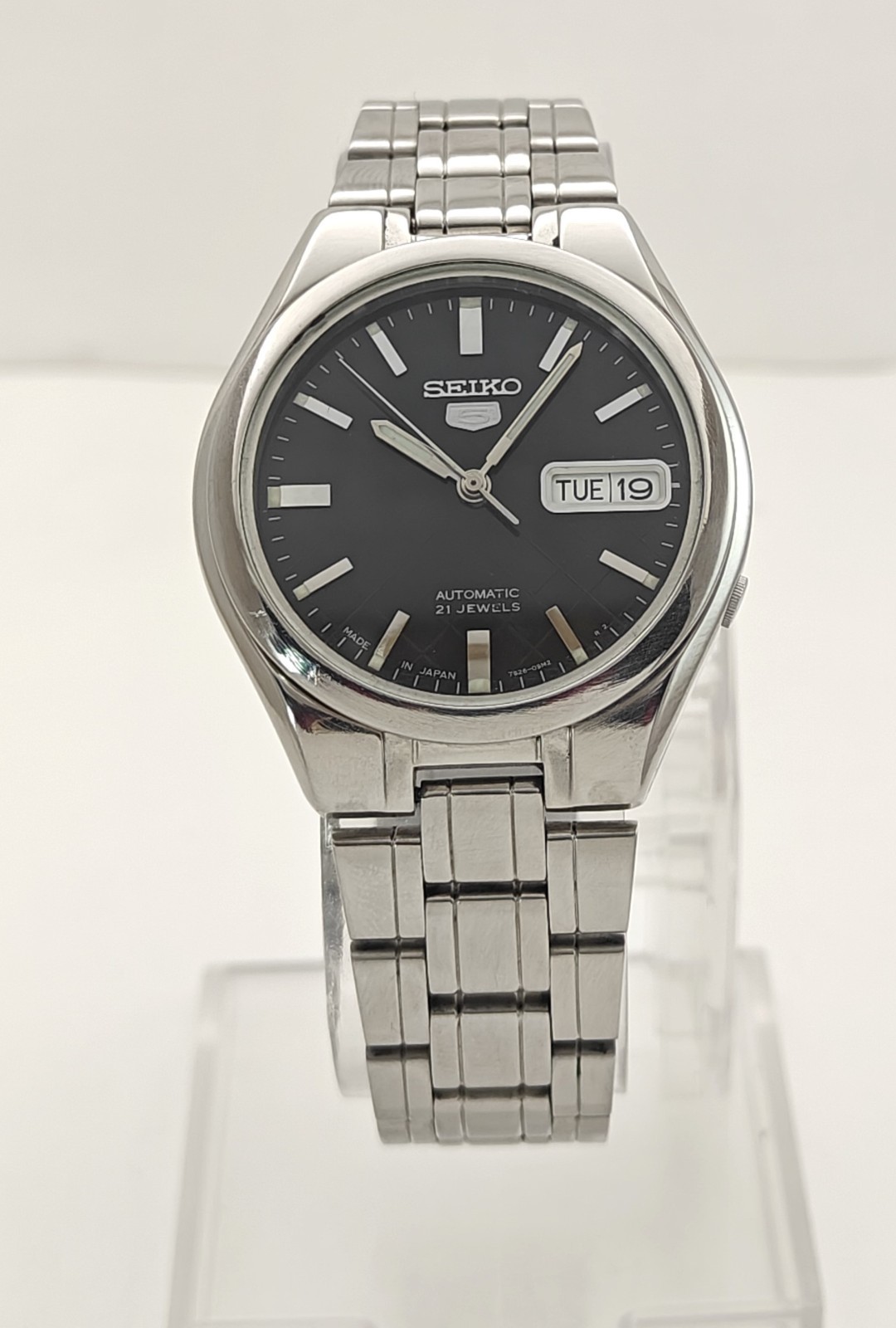 Seiko 5 Vintage Automatic Black Dial – 1990, Japan-M |Ref 7S26-03E0 | 21Jewel