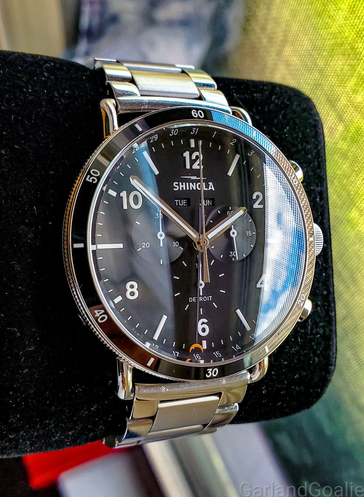Shinola Canfield Sport Triple Date 45mm Chronograph SS Bracelet Ref: s0120089889