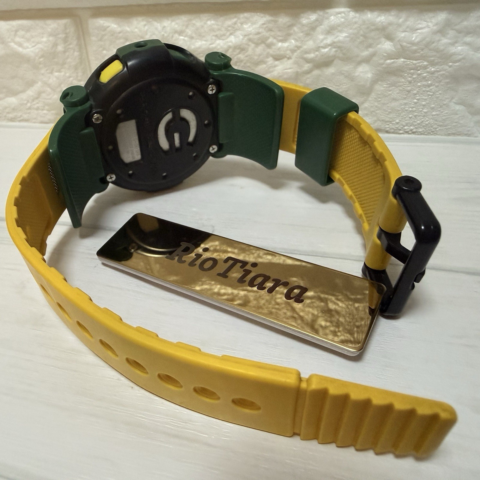 Casio G-Shock G-001RF-9 Jason Rasta Color Green Yellow Digital Watch Rare 3247