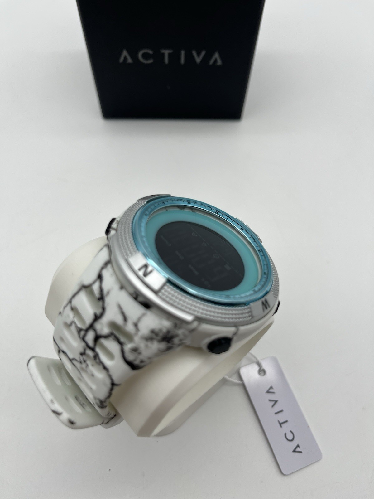 Activa Summit X Invicta Men’s Digital Watch 50mm White Camouflage ACW1915MC-005