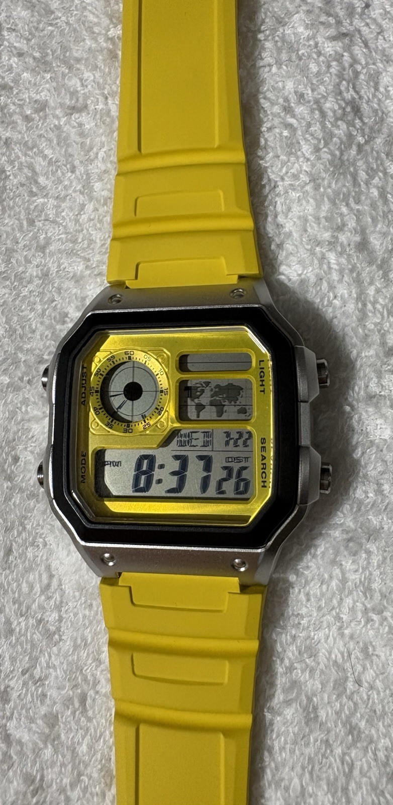 Casio AE-1200WHD-1A Men Digital Dial Wristwatch – Silver