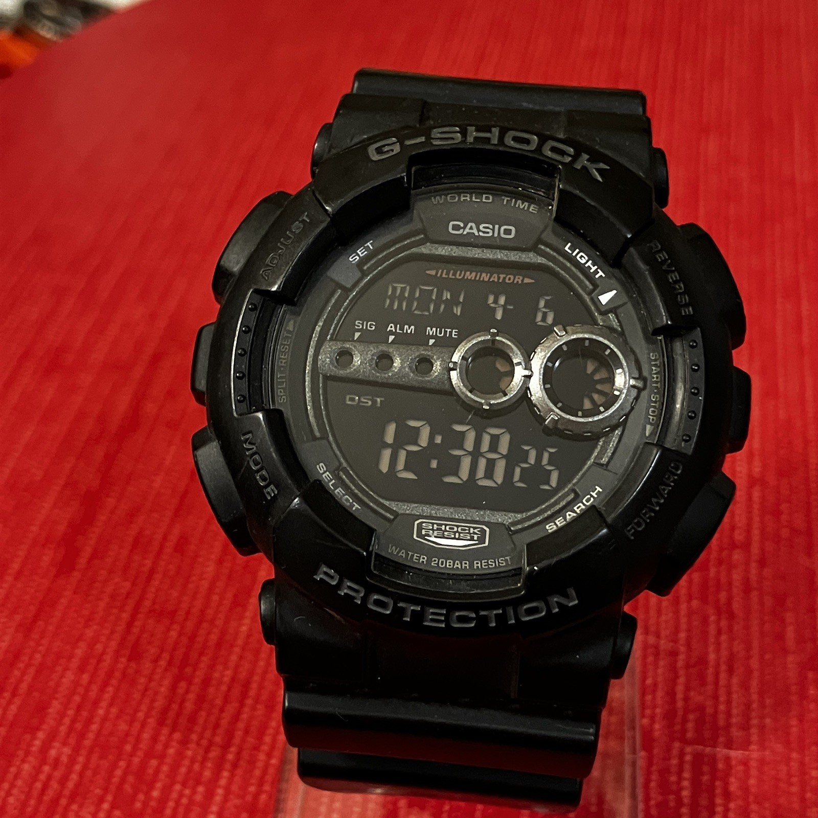 Casio G Shock Watch Men Digital Black Day Date 3263 GD-100 51mm