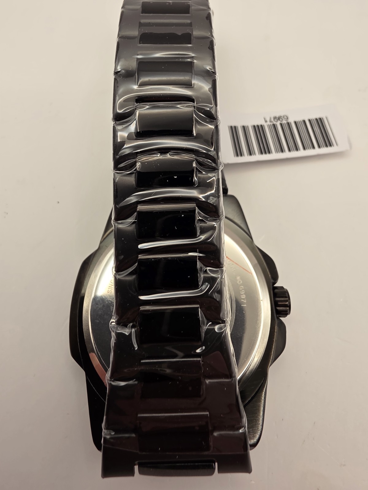 Invicta Specialty Men’s 44mm Quartz Black Dial Black Steel Bracelet Box#9