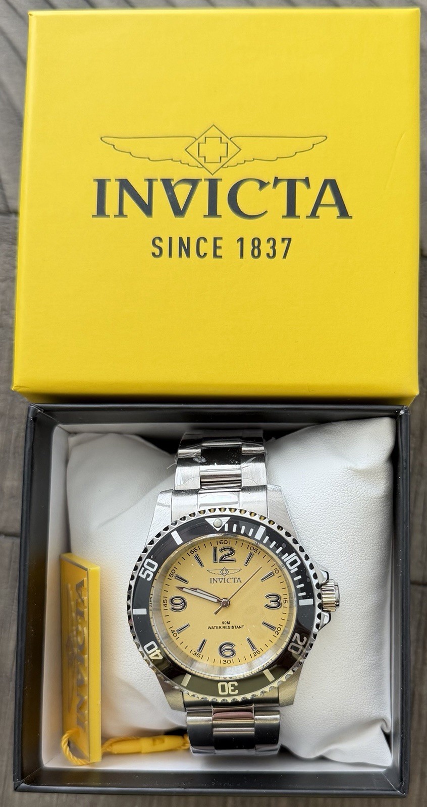 Invicta Specialty Rowan Watch 40mm. Steel, Yellow Dial (49345)