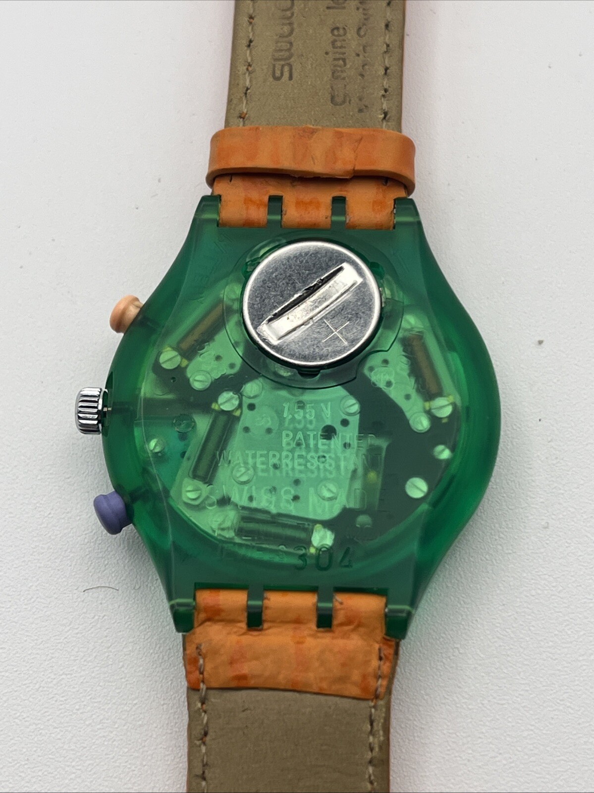 Swatch Watch S500 Green & Yellow Rainbow-Chrometer-SCL102