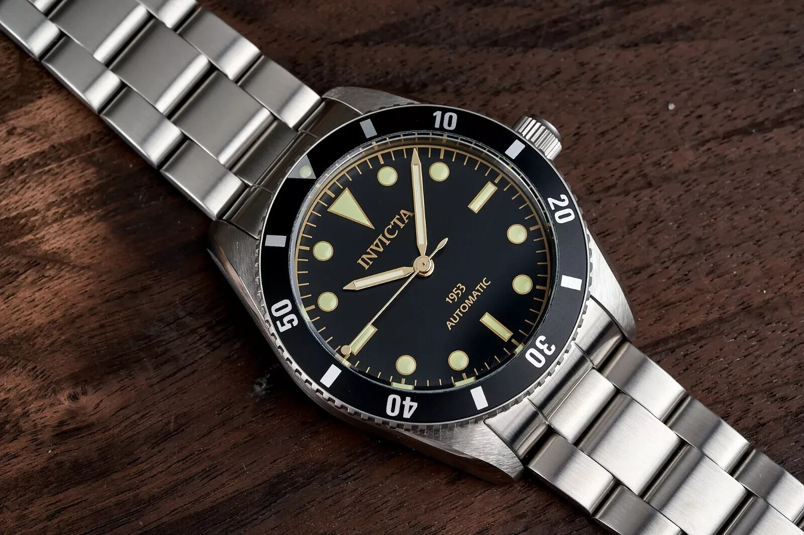 RARE NEW Invicta Men’s 40mm 1953 PRO DIVER AUTOMATIC NH35A BLACK DIAL SS Watch