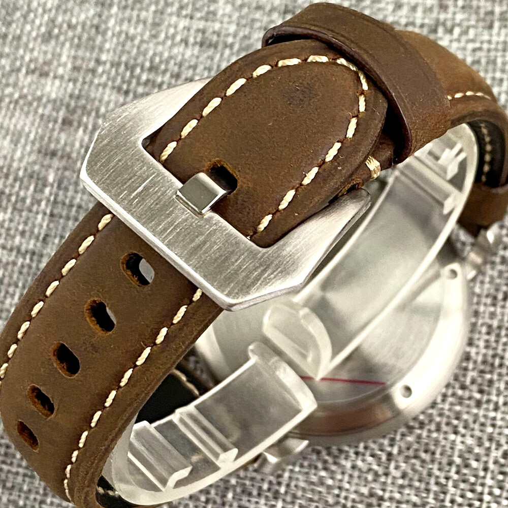 46.5mm Tandorio Sapphire Glass NH35A PT5000 Auto Movement Big Men Watch Luminous