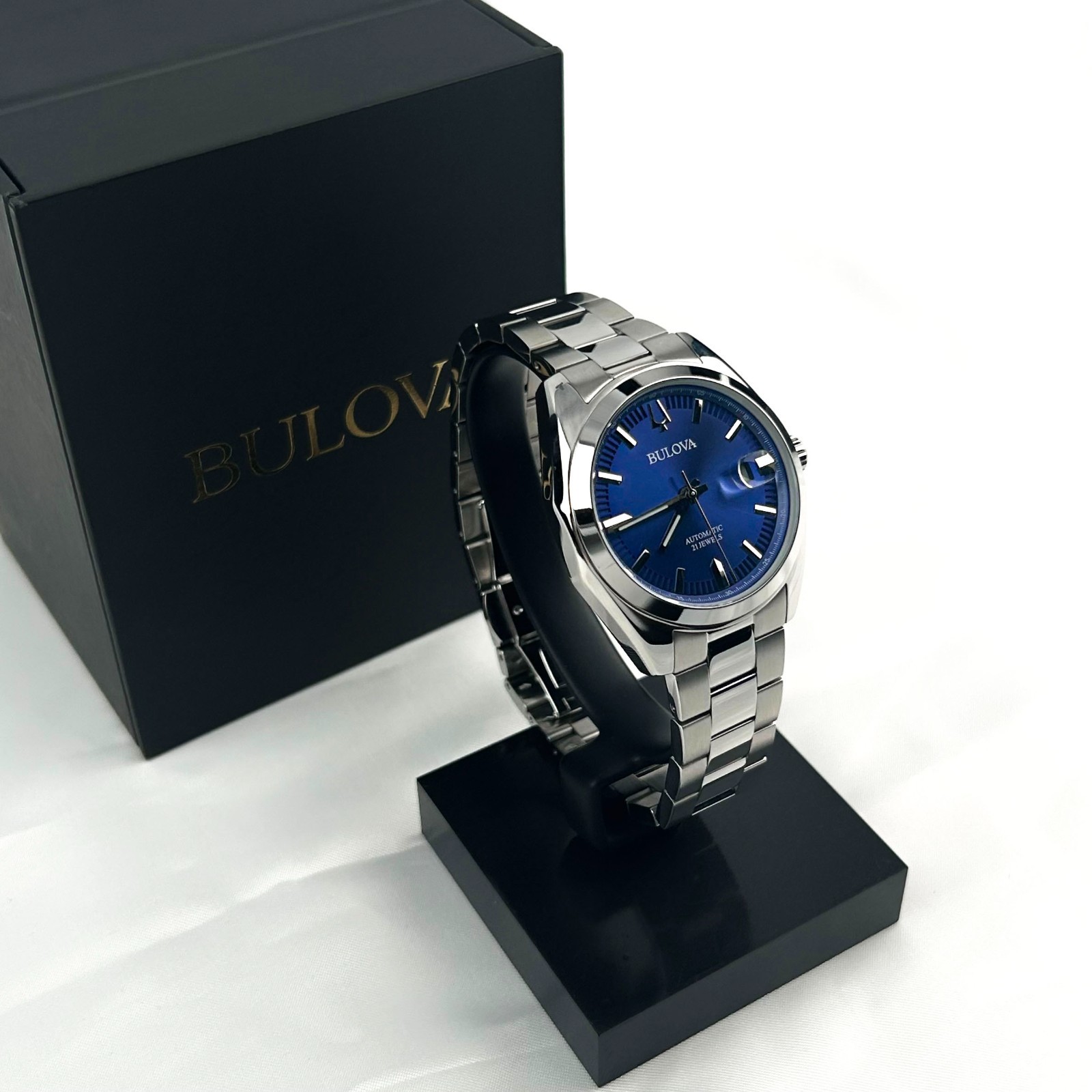 Bulova 96B436 Surveyor Automatic Blue Dial Automatic Watch 39MM
