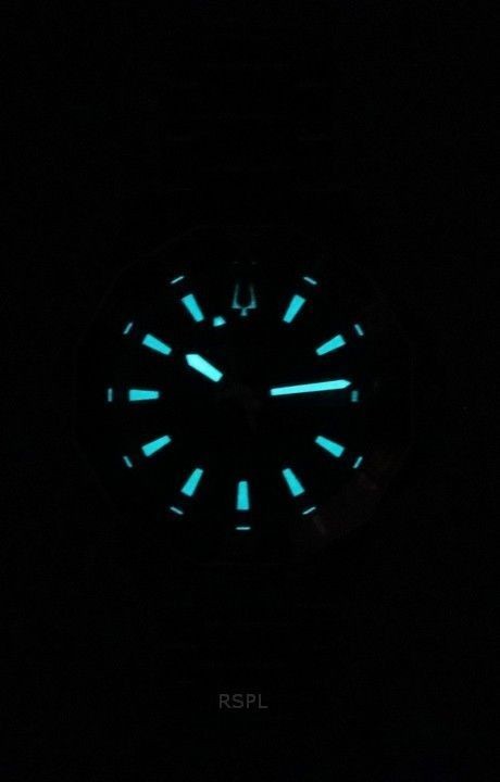 Bulova Marine Star Precisionist Black Dial Quartz 200M 96B434 Men’s Watch