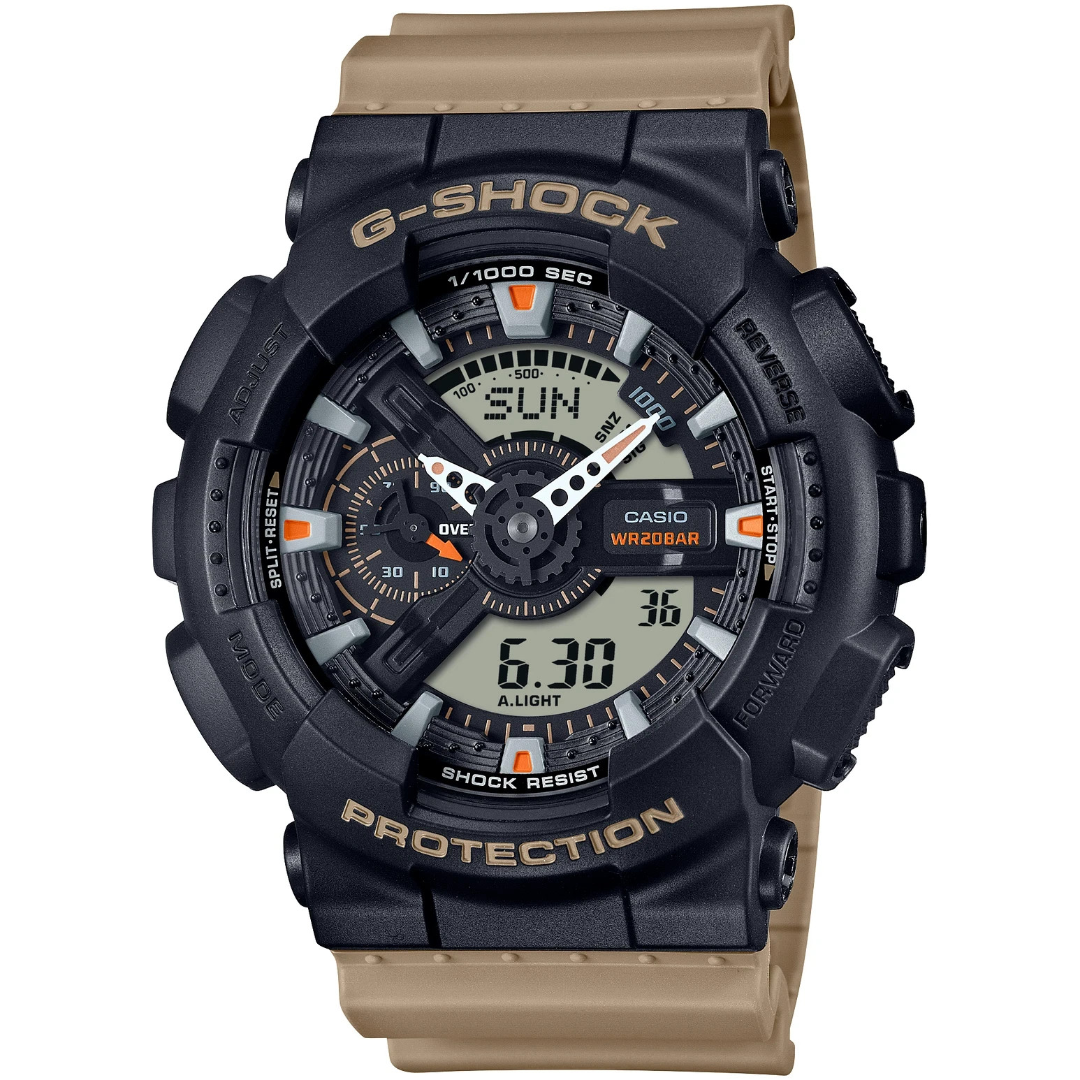 Casio G-Shock GA-110TU-1A5JF Quartz Black Dial 51.2 mm Watch