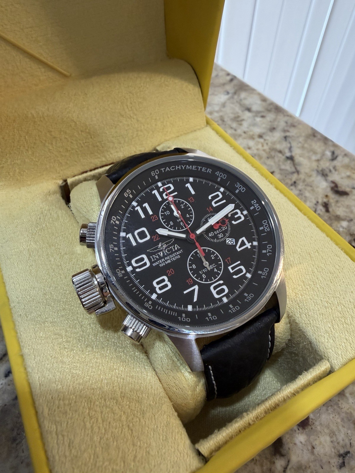 Invicta Men’s 2770 “Force Collection” Stainless Steel Chronograph Black Watch