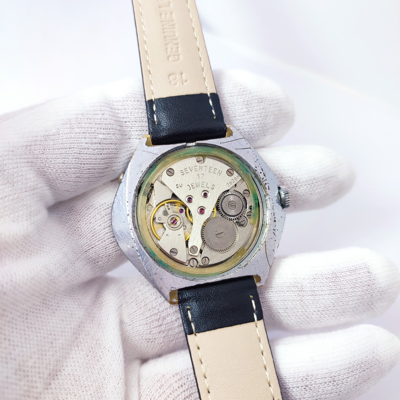 ⭐VINTAGE Soviet watch POLJOT stadium mechanical 2614.2H 17 jewels Made in USSR