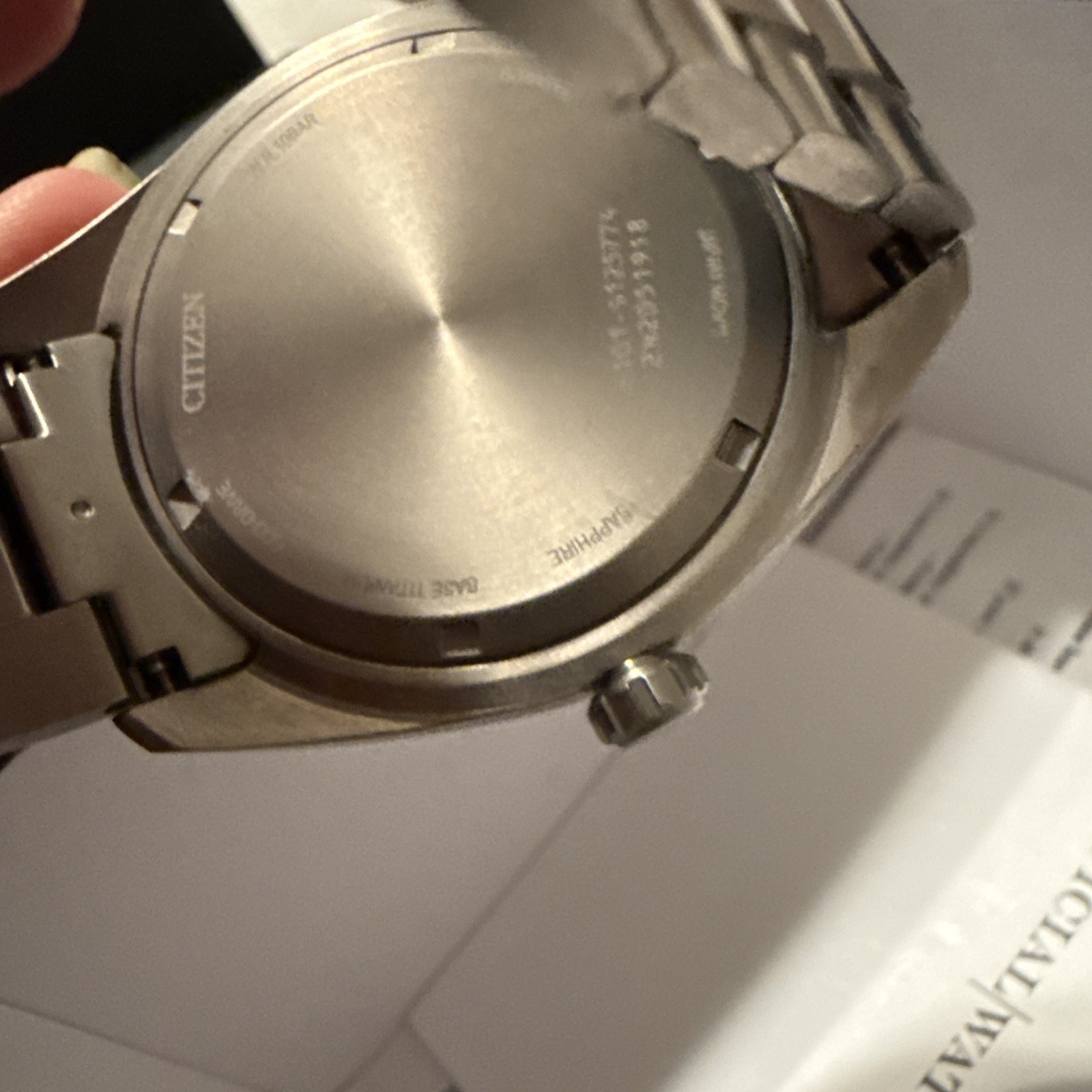 Citizen Eco-Drive Garrison Silver-tone Super Titanium Bracelet Watch