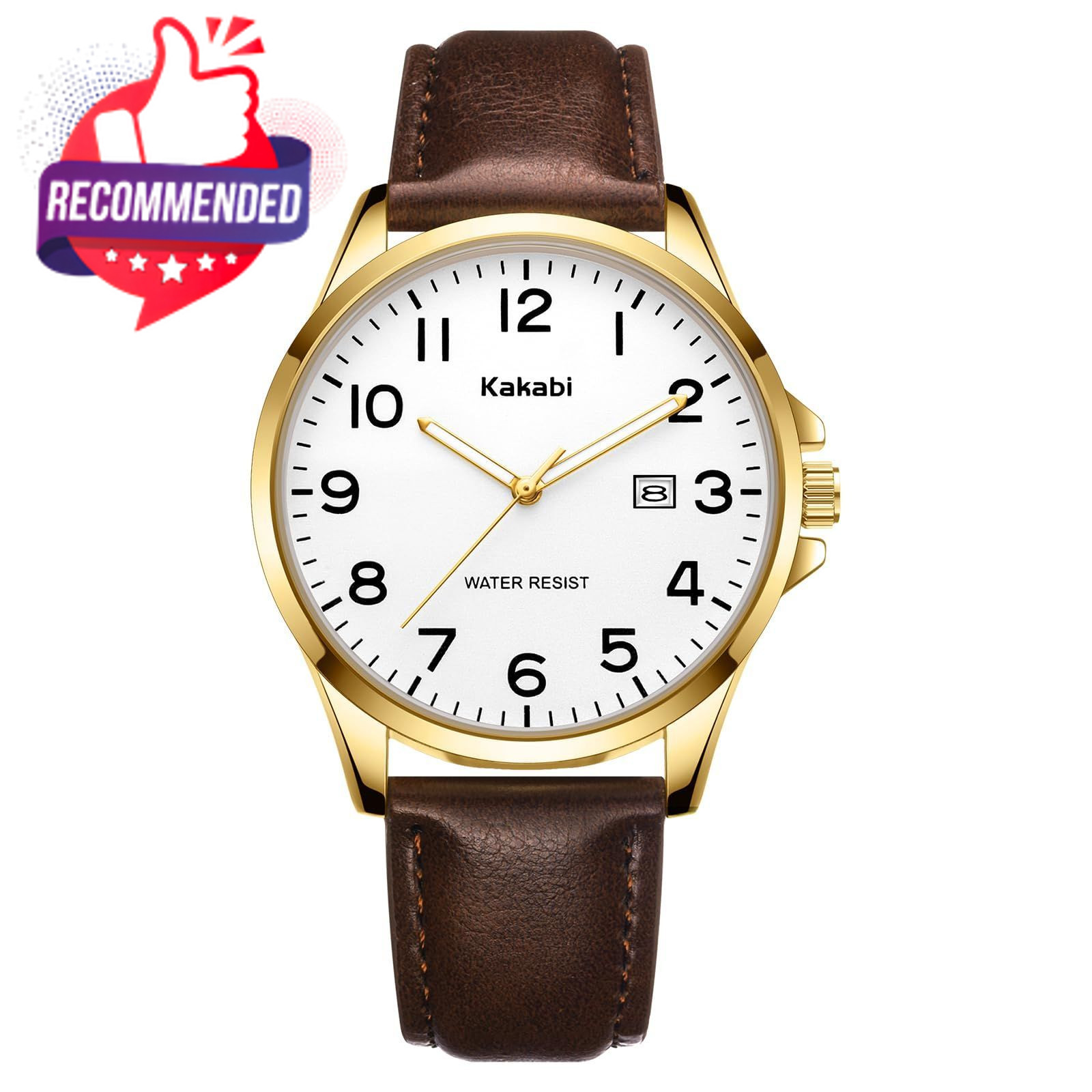 Watch For Men, Fashion Minimalist Wrist Watch Waterproof Quartz Analog Date With