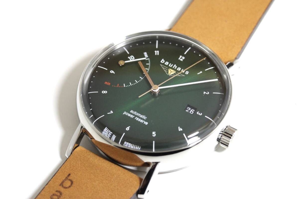 [B1Y] Bauhaus Power Reserve Automatic Watch Rula 41mm 2160 4AT Germany [t9n]