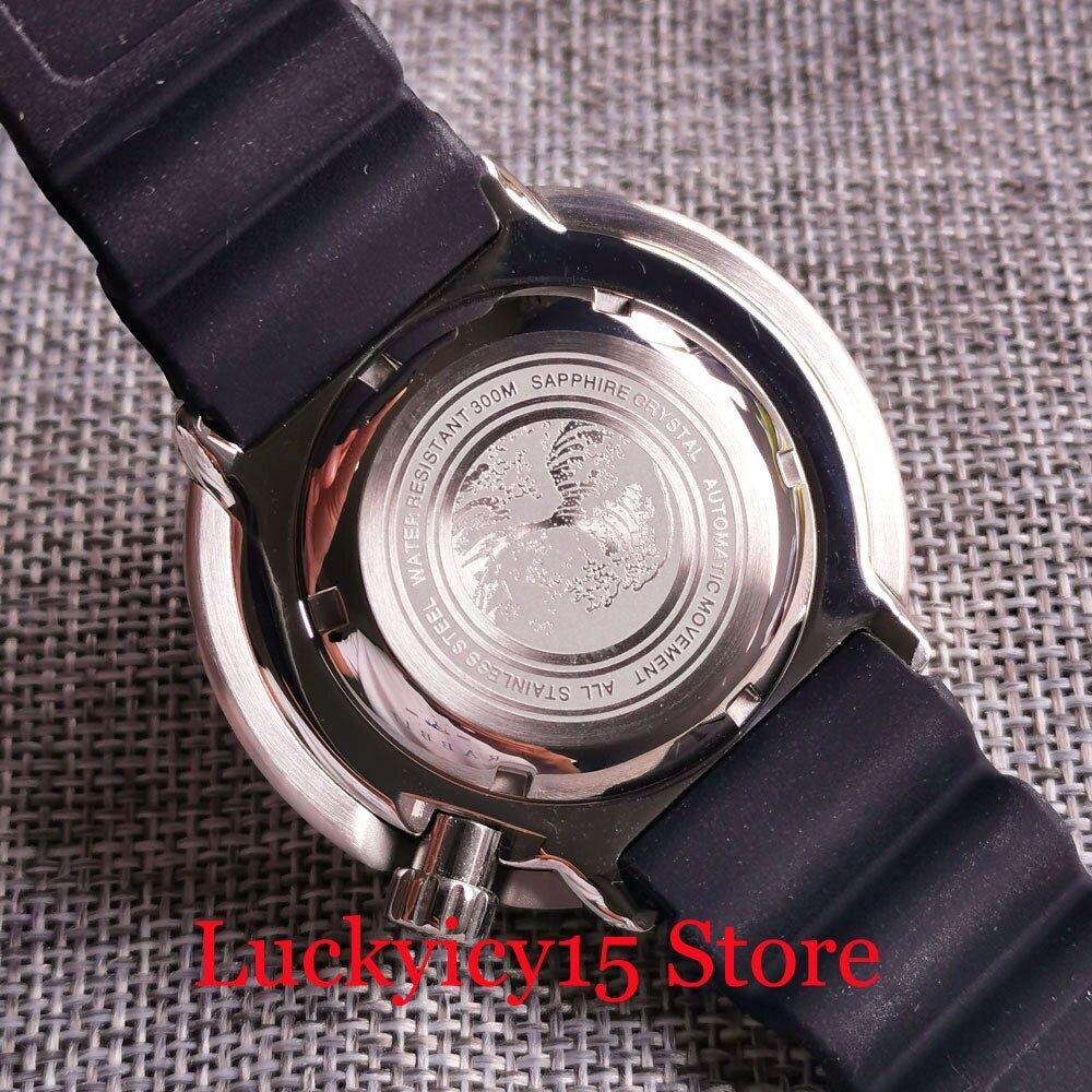 Tandorio 46.5MM Big Brushed Case 20 Bar Swim Men Watch NH35A Automatic Movement