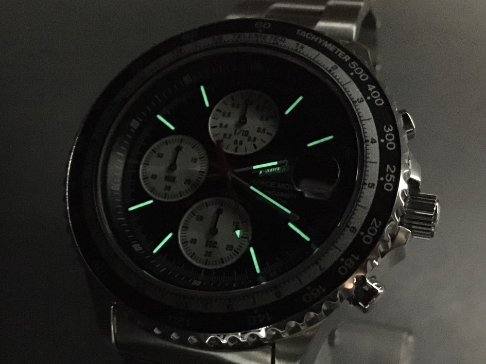 RARE MINT SEIKO NASA Spinoff Panda Dial 1000 Limited Quartz Men’s Watch Full Set