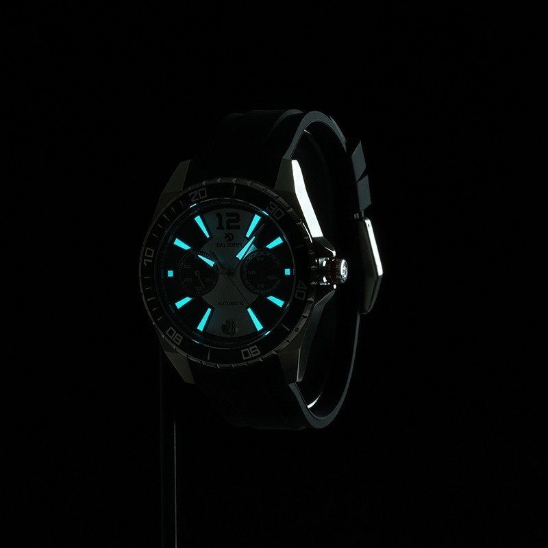 Dalkomm Automatic Mechanical Stainless Sapphire Calendar Luxury Men’s Watches