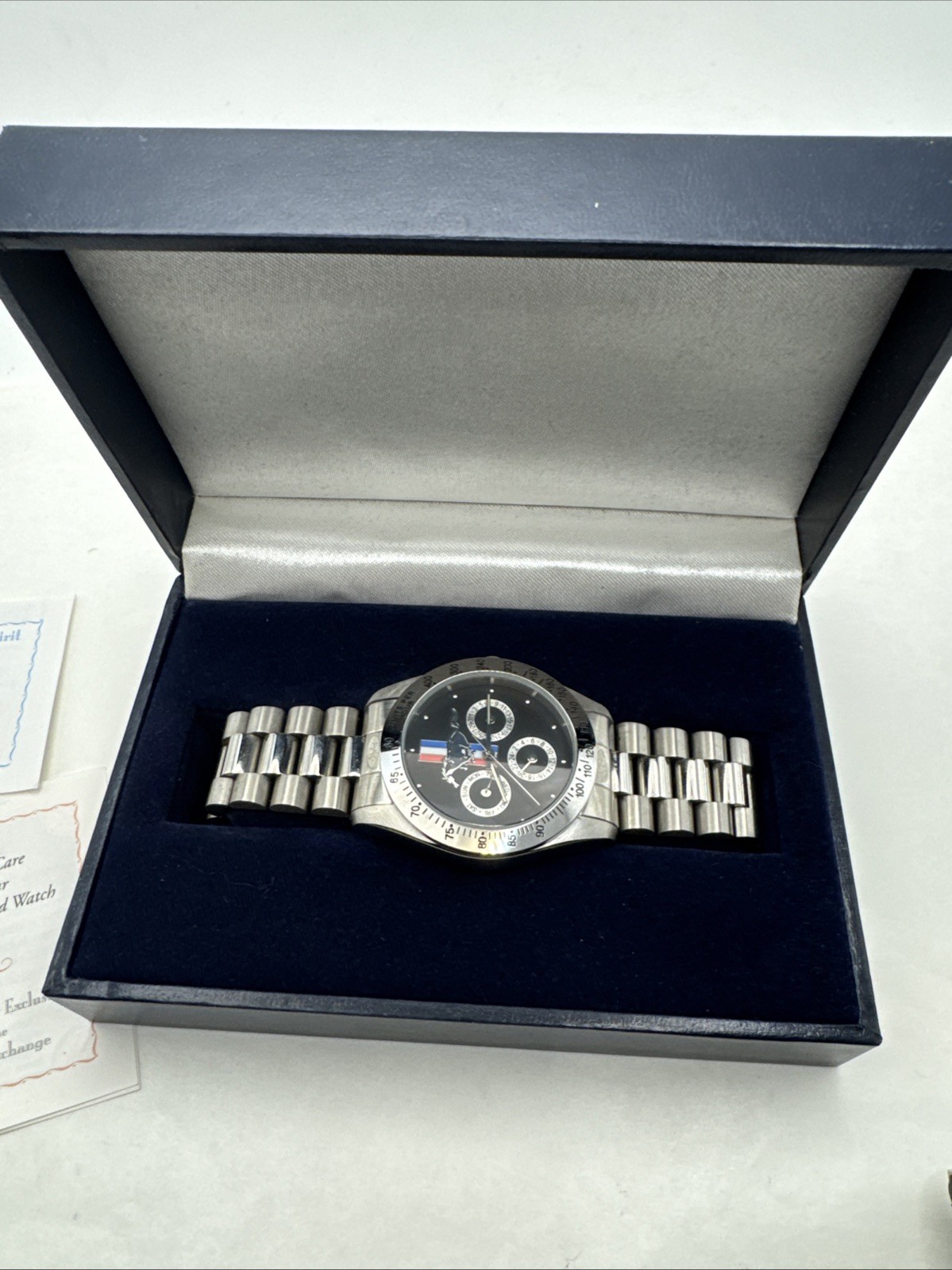 MUSTANG Bradford Exchange Untamed American Spirit Watch Chrome Silver Tone Ford