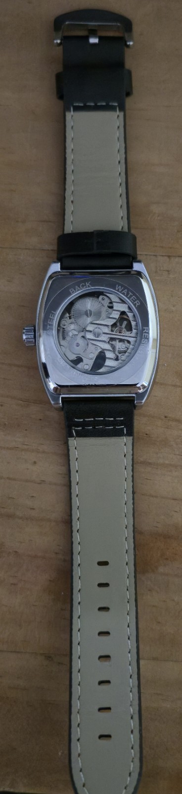 AOKULASIC Men’s Automatic Mechanical Watch – Luxury Tonneau Skeleton X Dial
