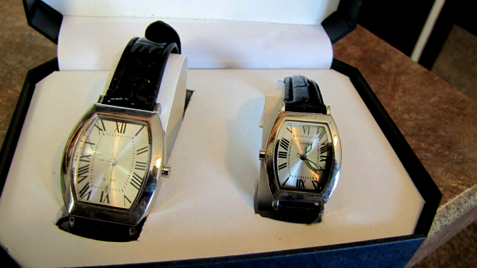 Lot 2 Bret Roberts MATCHING pair of MAN’s & WOMAN’s Designer Wrist Watches. NIB.