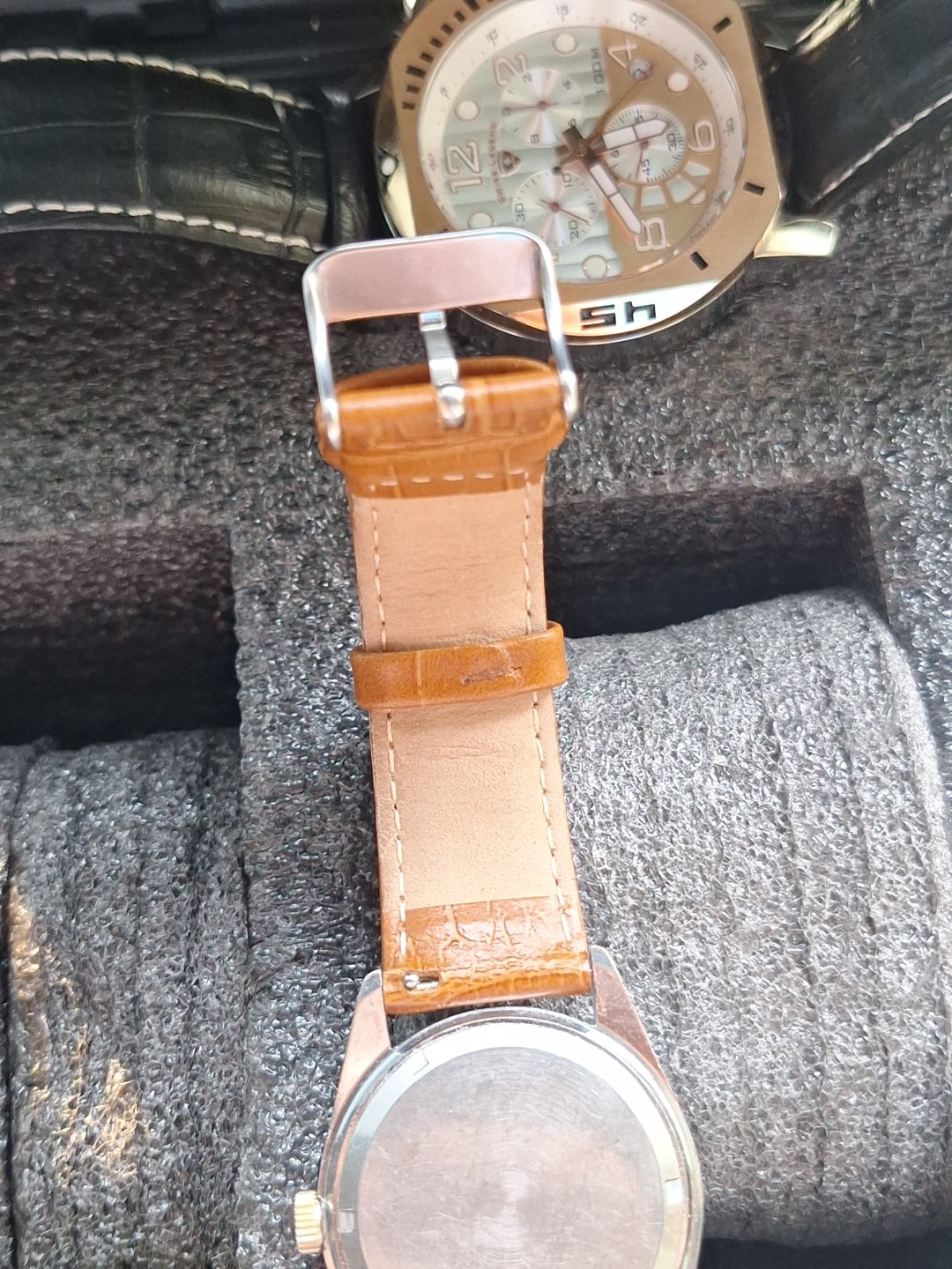 Geneva Electra Datomatic Mechanical Date/just Men’s Vintage Watch Runs Great.