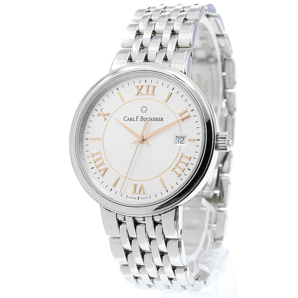 BUCHERER Carl F. Adamavi Date Automatic Men’s Watch 00.10314.08.15.22 Used