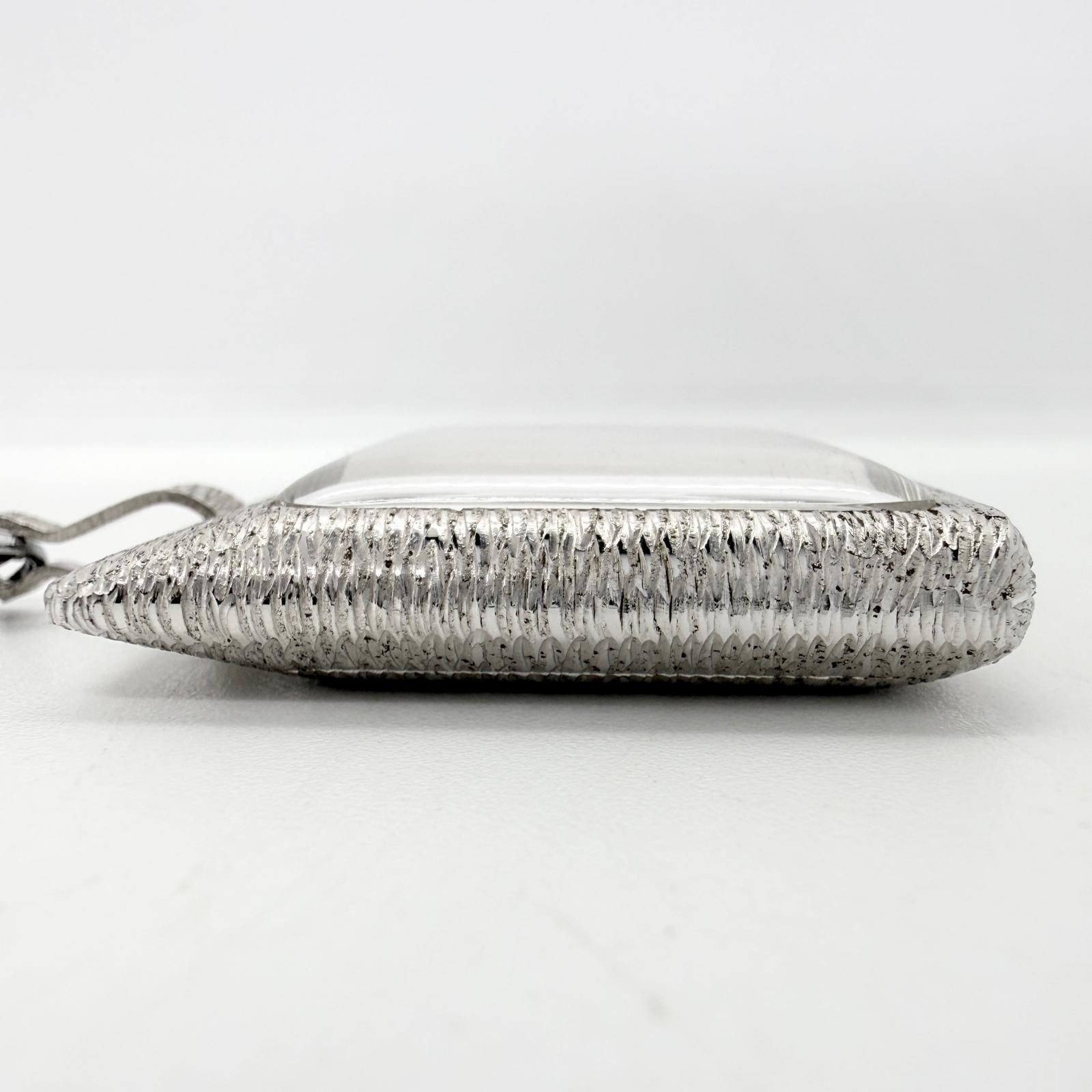 Seiko King Brown Vintage Pocket Watch Manual Wind Men Silver Japan 076141