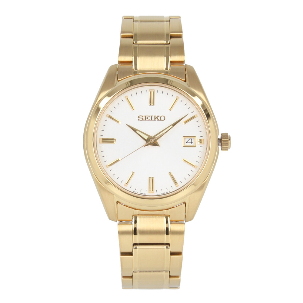 SEIKO SUR314P1 SUR314P Quartz Analog Silver Sapphire Glass