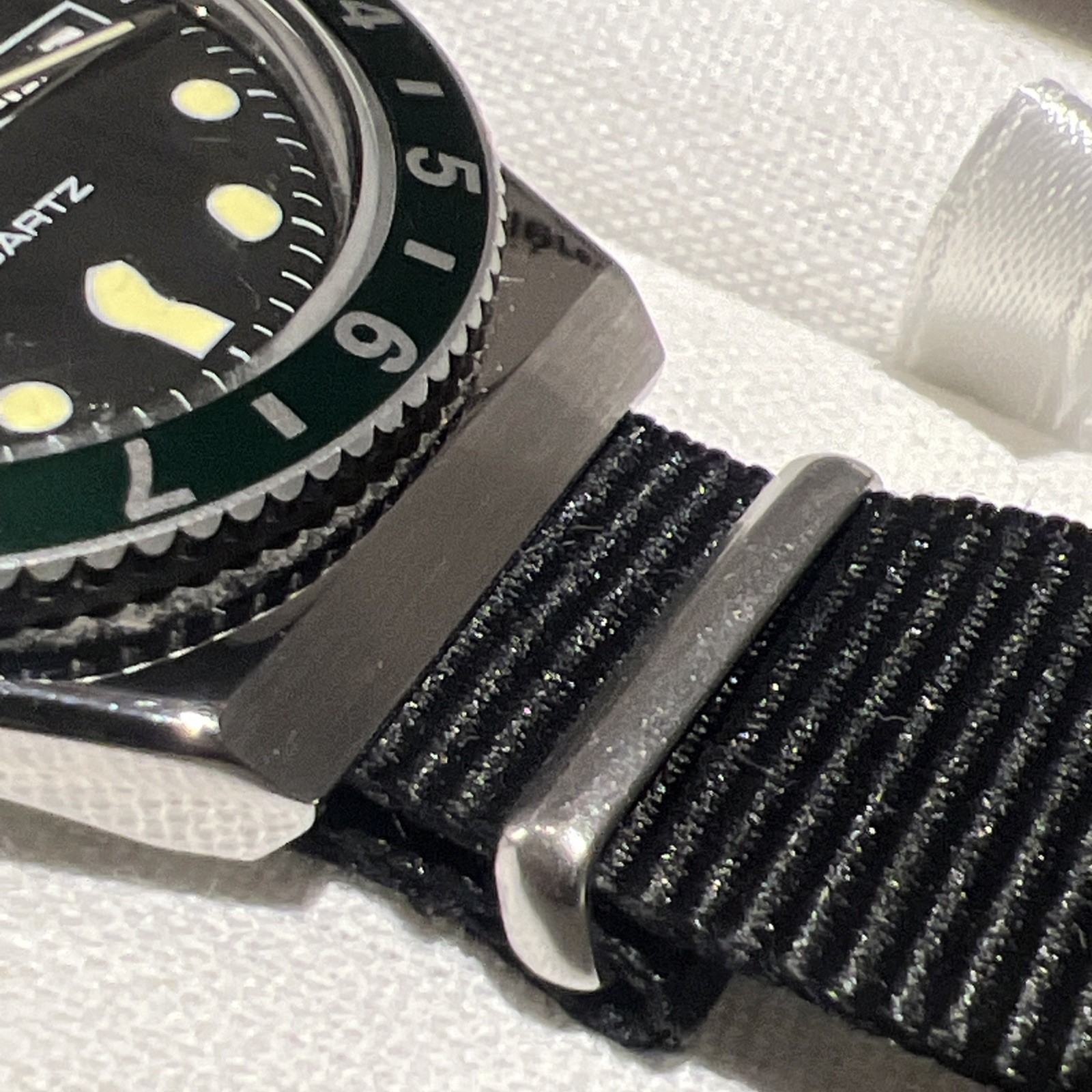Timex Q Timex Mens Watch Reissue 38mm Stainless Steel Nato Strap TW2U60900 -F430