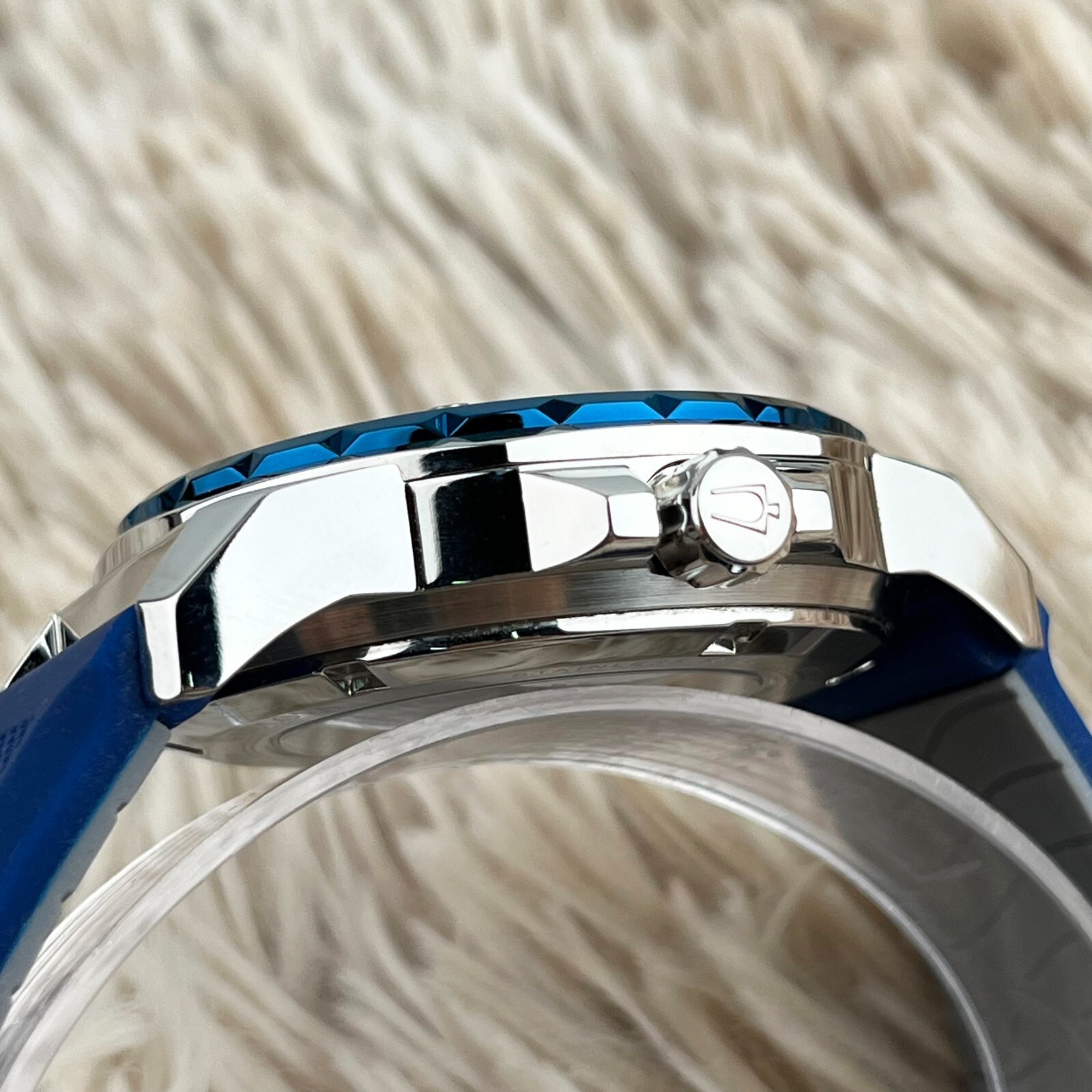 Bulova Marine Star Automatic 45mm Blue Dial Blue Rubber Strap Men’s Watch 98A303