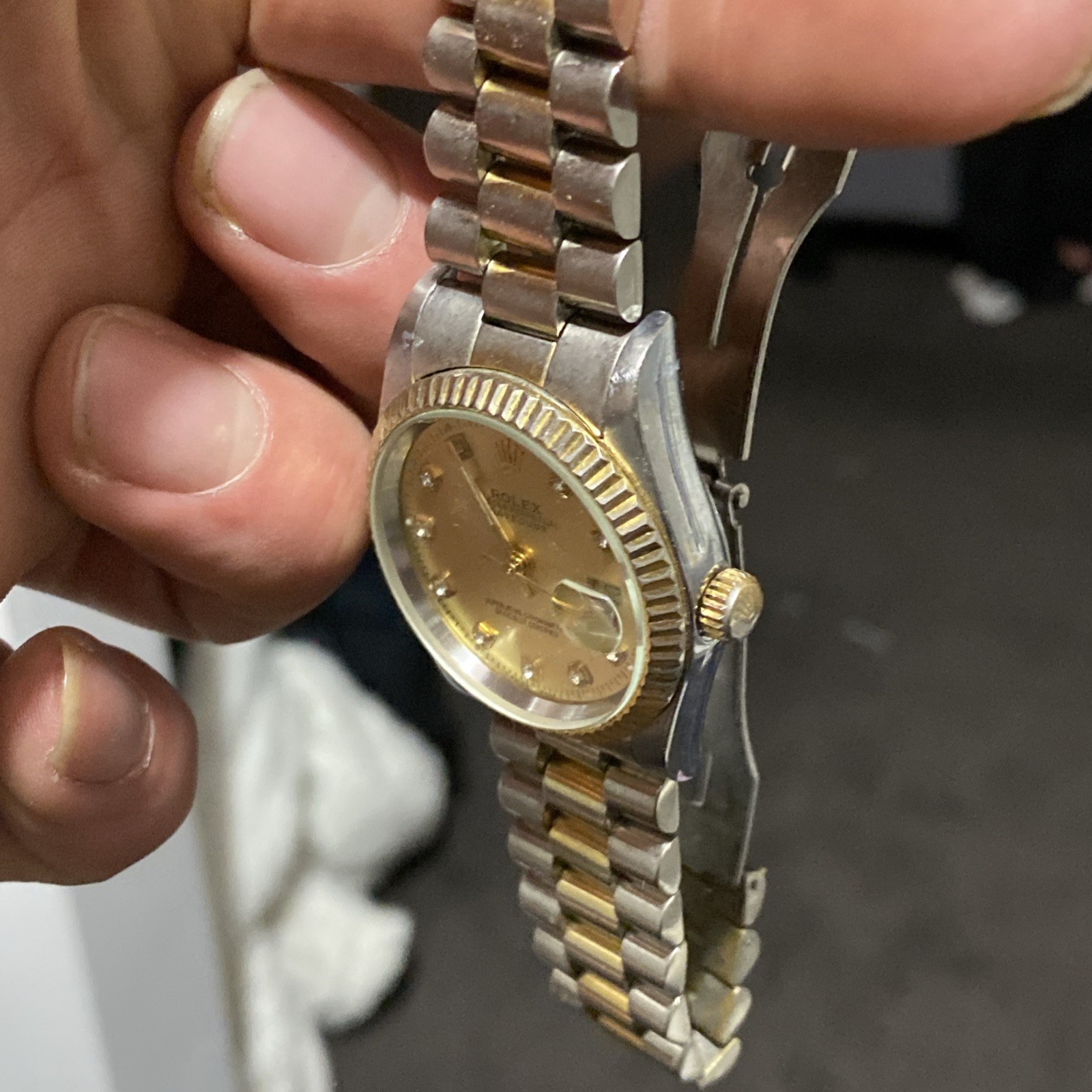 Rolex Datejust Champagne Men’sWatch – 16013