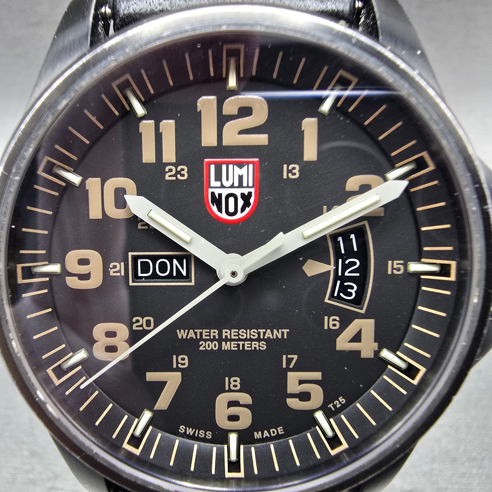 Luminox Atacama Field Watch Men 43mm Black Dial Black Tone Daydate Round New Bat